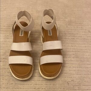 STEVE MADDEN White Strappy Sandals